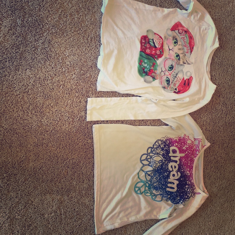 Two pj shirts